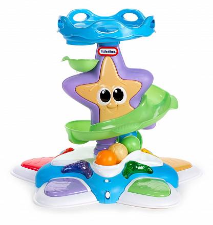 Интерактивная развивающая игрушка Морская звезда, с горкой-спиралью, звуковыми и световыми эффектами 